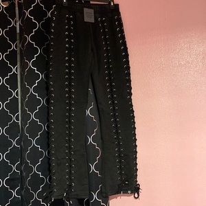 Hidden cult Wynn laced up vintage black pants. Size large.